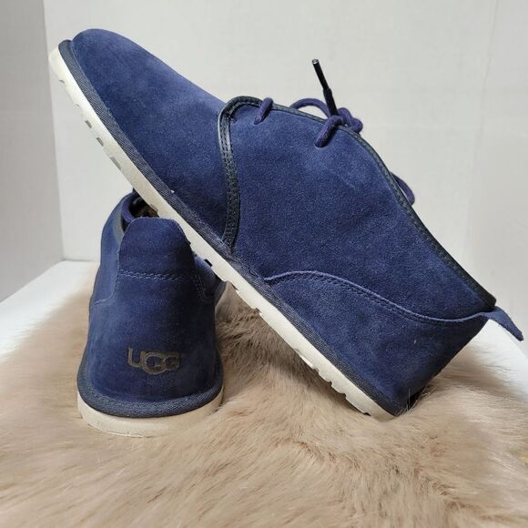 Ugg Australia Maksim Blue Navy Men\'s Lace Up Chukka Boots Shoes Size 10 main image 6